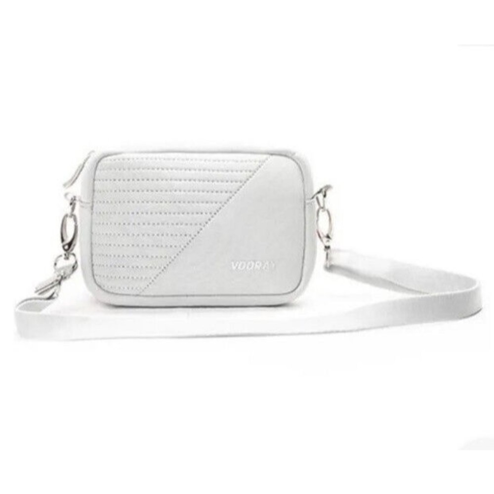 VOORAY Sidekick Crossbody Bag GRAY MOTO Women’s purse adjustable strap bag New